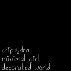Minimal Girl, Decorated World