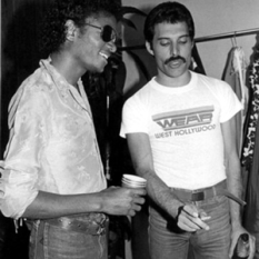 Michael Jackson and Freddie Mercury