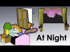 At Night | Everyday Activities | Adverbs of Frequency | English Speaking Practice | ESL | EFL