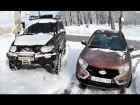 Лада Х РЕЙ и УАЗ Патриот в сугробах / Lada XRAY vs UAZ Patriot