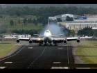 Qantas 747-400 VH-OJA Wollongong Arrival