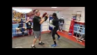 EXPLOSIVE !! NIGEL BENN SHOWS HIS POWER ON THE PADS WITH HIS OLD TRAINER JIMMY TIBBS