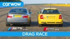 BMW M3 CSL vs Audi RS4 B5 - DRAG RACE, ROLLING RACE & Review