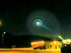 Giant sky spiral shocks Norwegians in December 2009