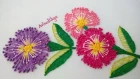 Hand Embroidery: Pistil stitch flowers | Bordado a mano: Flores en puntada pistilo | Artesd'Olga