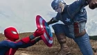 Civil War - Iron Man vs Captain America - Part2 (FIGHT SCENE) feat Spiderman Homecoming