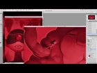 Adventure Time Title Card Painting Process - The Dark Cloud