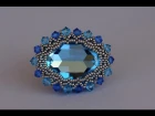 Sidonia's handmade jewelry - 30x22mm Swarovski cabochon ring