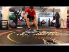Bosu lateral hops Combine Challenge