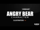 Swerve™ Graphic designer: Speed Art | "Angry Bear" Character Design by Swerve Designs ᴴᴰ