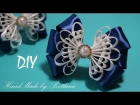 Бантики из узкой атласной ленты Канзаши Satin Ribbin Bow Laco de fita DIY