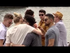 EXCLUSIVE : Joe Jonas, Nick Jonas, Sophie Turner and Priyanka Chopra having a boat trip on the River
