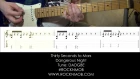 Guitar lesson (tutorial/tabs) 30 Seconds to Mars - Dangerous night (Rocknmob)