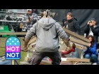 Supergirl Fights a Swamp Monster while director Kevin Smith hands out doughnuts!