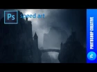 Speed Art ( Matte painting ) - Castle in the dark mountains (#Photoshop ) | PhotoshopCreative