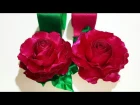 DIY- Fabric flower- 2- Dark pink Rose Blossom