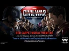 Видео с мировой премьеры Первый мститель: Противостояние Marvel's Captain America: Civil War Red Carpet Premiere