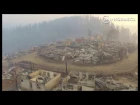 Dron muestra la devastación en Santa Olga