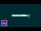 Потрясающая шейповая анимация поисковой строки в After Effects (Search bar shape animation)
