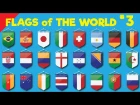 Learn Country Flags for Kids #3, Countries of the World, Flags of the World | Fun Kids English