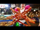 Korean Street Food - GIANT KING CRAB Egg Seafood Soup Korea