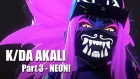 K/DA Akali NEON - Part 3 - Blender 3D Timelapse