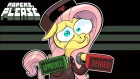 Fluttershy plays Papers Please 