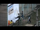 Дети сорвали плакат в знак протеста против уничтожения стадиона и скейтпарка во Фрязино