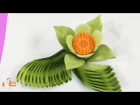 Art In Cucumber Flower Carving Garnish - Fruit & Vegetable Carving Designs