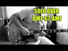 Smooth jazz guitar Solo over Dm7-G7-Am7