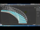 Spiral Stair 3Ds max 2014