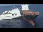 Столкновение контейнеровоза и Ро-Ро / Container ship and ro-ro collision