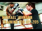 Michael Johnson training for fight against Khabib Nurmagomedov