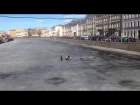 В центре Петербурга прохожие спасли провалившегося под лед мужчину