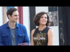 Lana Parrilla and Andrew West filming for OUaT