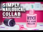 How To Make A NAIL POLISH BOTTLE CAKE with SIMPLY NAILOGICAL! Pink Ombré Cake And A Shimmery Luster!