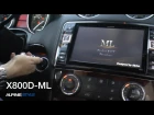 X800D-ML Mercedes ML (W164), GL (X164), navigation, sound and rear seat entertainment, Alpine Style