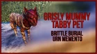 ESO Grisly Mummy Tabby Pet & Brittle Burial Urn Memento