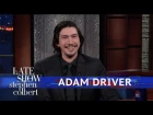 Adam Driver And Stephen Act Out A 'Star Wars' Scene Using Dolls