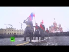 07.11.2016 Торжественный марш в честь 75-й годовщины военного Парада на Красной площади в Москве 7 ноября 1941 года