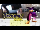 Черный Плащ | Как играть тему из мультсериала Darkwing Duck  + ТАБЫ | Уроки гитары от PlayThi...