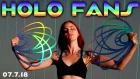Fire Fan Practice - Holographic Fans | Fan Spinning Newbie - Day 1 Russian Grip | Adieu - Tchami