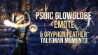 ESO Summerset - Psijic Glowglobe Emote & Gryphon Feather Talisman Memento