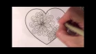 Zentangle Pattern Valentine's Heart s - Mumsy & Knightsbridge (зентангл)