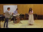 Lucia di Lammermoor: Mad scene rehearsal