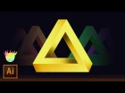 Create the Penrose (impossible) Triangle in Adobe Illustrator CC!