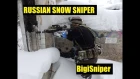 Russian SnowSniper. Страйкбольный снайпер в метель. SRS A1 SPORT GAMEPLAY
