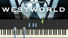 WestWorld (Piano Tutorial - Synthesia) - Sweetwater / Train Theme  (+ НОТЫ)