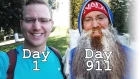 911 DAYS OF BEARD GROWTH TIME LAPSE - ROUND THE WORLD TRIP