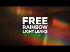 Rainbow Light Leaks - FREE Footages Pack